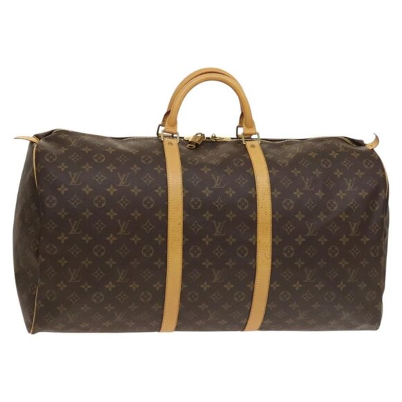 LOUIS VUITTON Monogram Keepall 60 Boston Bag LV Auth - Picture 1 of 16